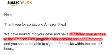 deactivated amazon flex|amazon flex reactivation after deactivation.